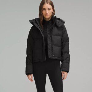 NWT - lululemon Wunder Puff Cropped Jacket - Size 4, Black